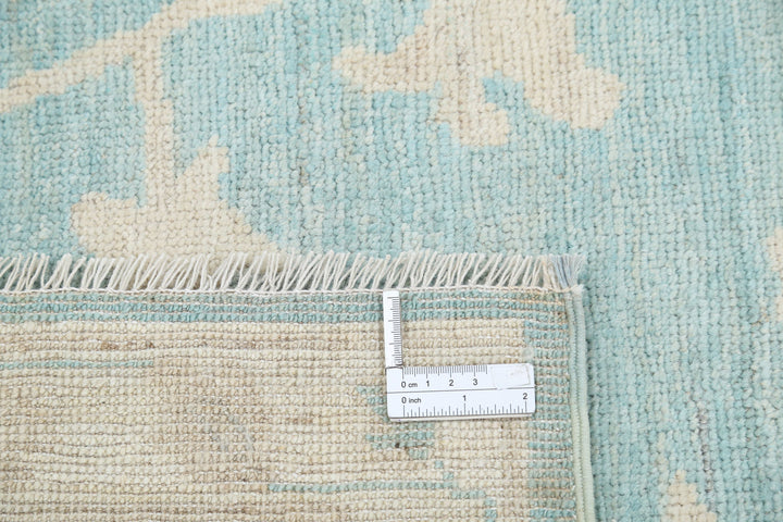 Hand Knotted Oushak Wool Rug 9' 8" x 13' 2" - No. AT36302