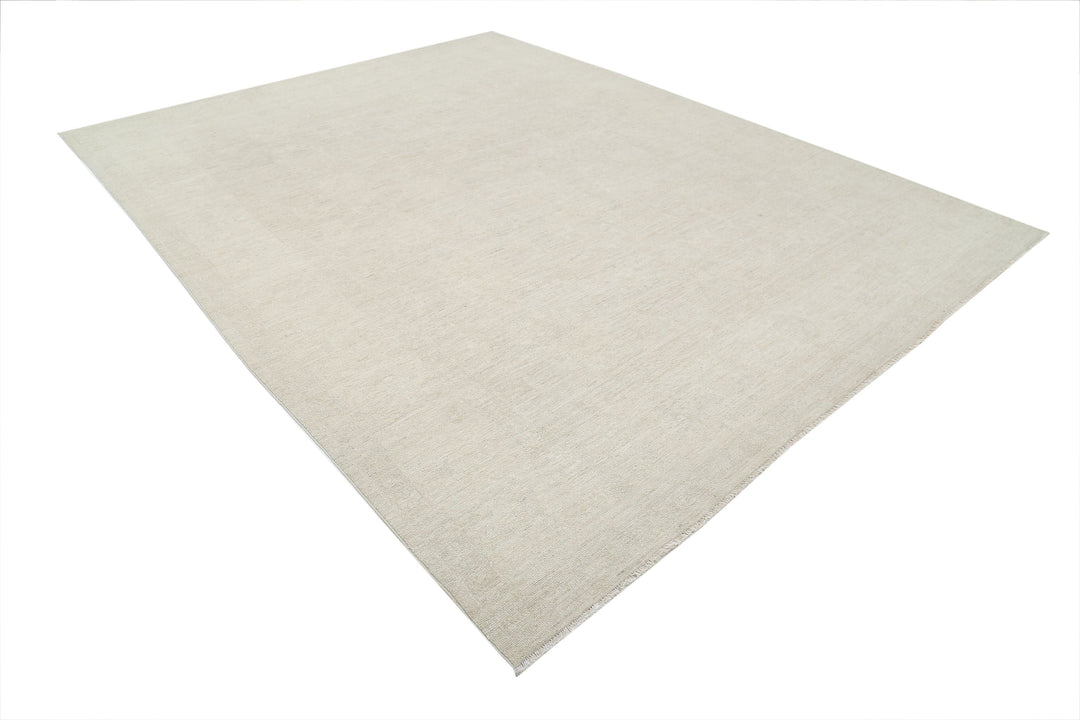 Hand Knotted Oushak Wool Rug 8' 11" x 11' 6" - No. AT18339