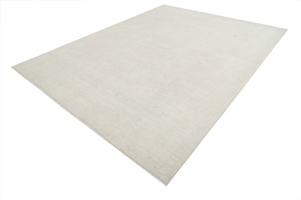 Hand Knotted Oushak Wool Rug 8' 11" x 11' 6" - No. AT18339