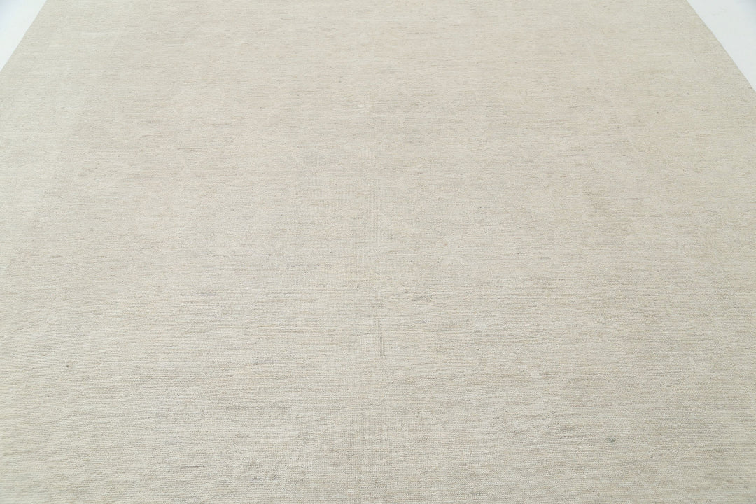 Hand Knotted Oushak Wool Rug 8' 11" x 11' 6" - No. AT18339