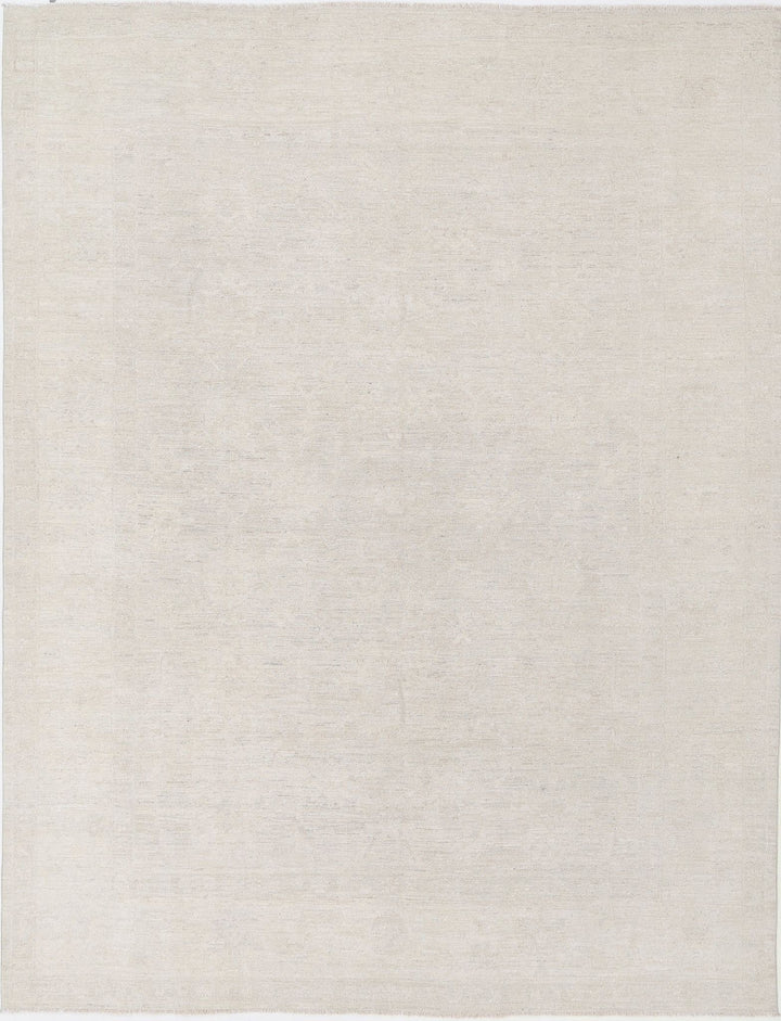 Hand Knotted Oushak Wool Rug 8' 11" x 11' 6" - No. AT18339