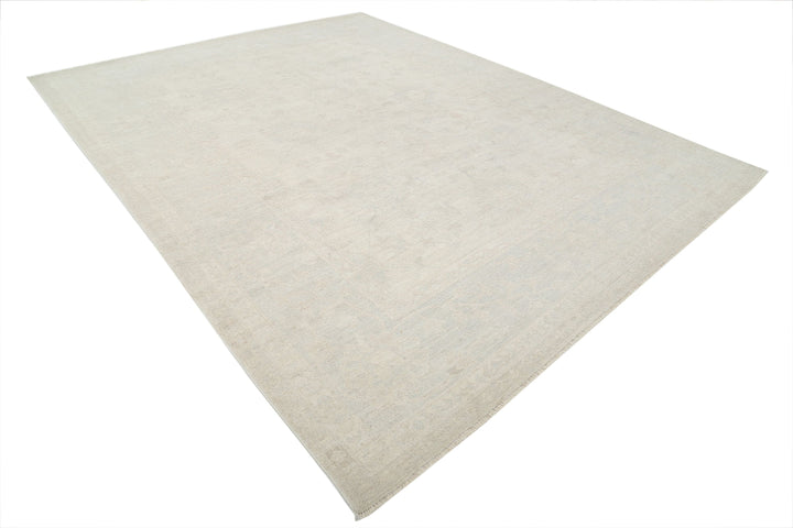 Hand Knotted Oushak Wool Rug 9' 3" x 12' 2" - No. AT80070