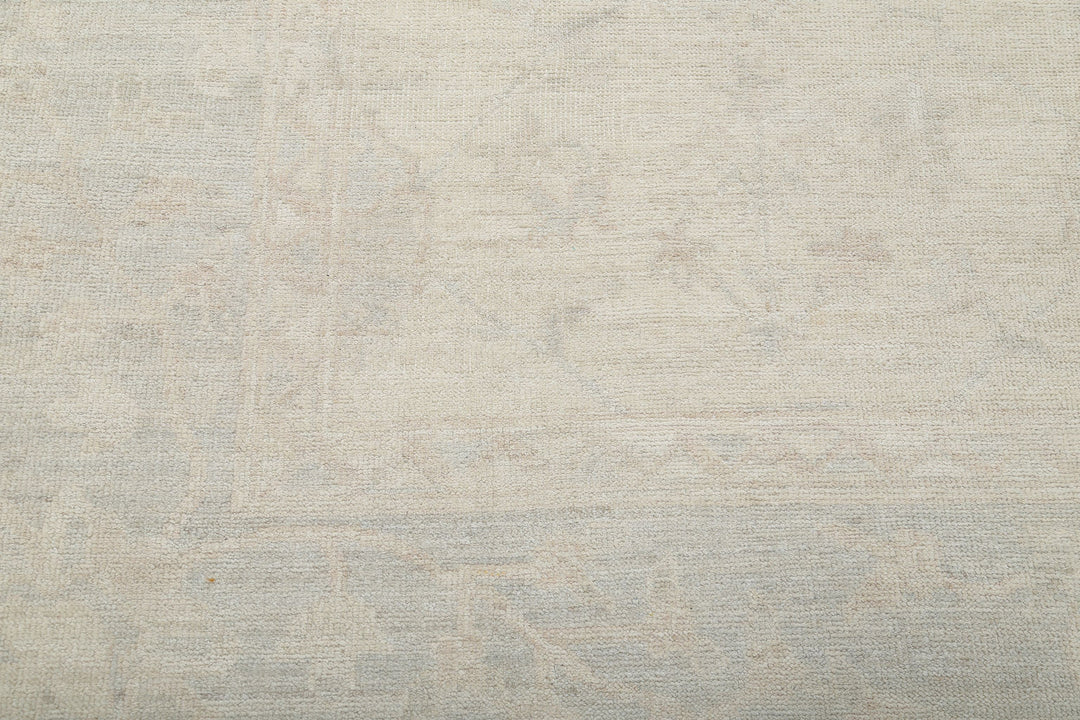 Hand Knotted Oushak Wool Rug 9' 3" x 12' 2" - No. AT80070