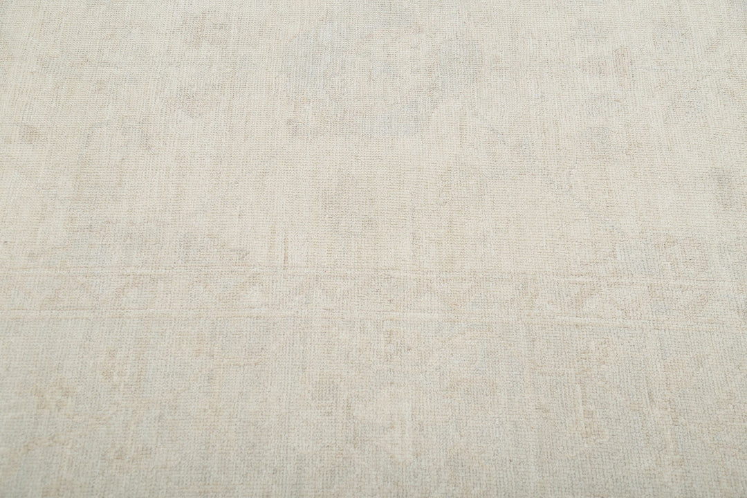 Hand Knotted Oushak Wool Rug 9' 3" x 12' 2" - No. AT80070