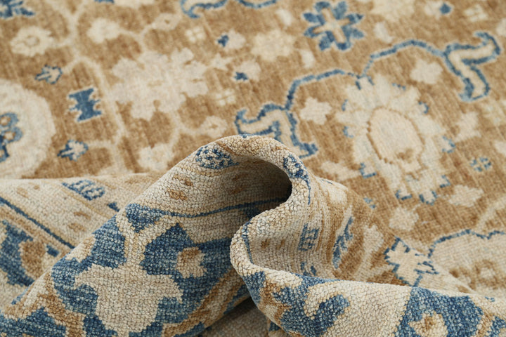 Hand Knotted Oushak Wool Rug 8' 8" x 10' 4" - No. AT59932