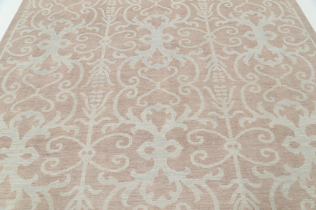 Hand Knotted Oushak Wool Rug 8' 1" x 9' 9" - No. AT75560