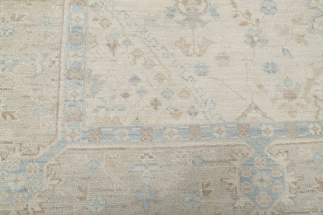 Hand Knotted Oushak Wool Rug 9' 4" x 11' 10" - No. AT73320