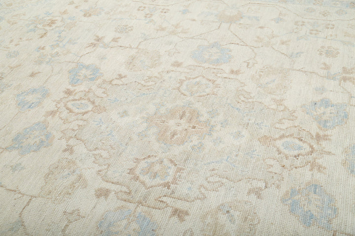 Hand Knotted Oushak Wool Rug 9' 4" x 11' 10" - No. AT73320