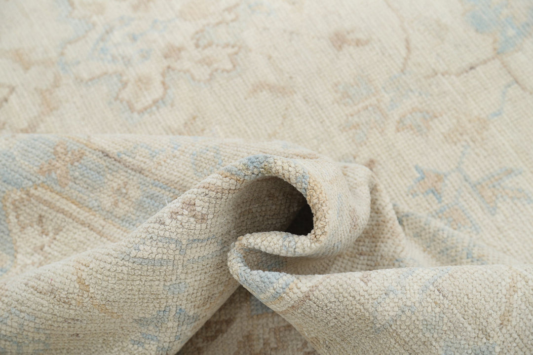 Hand Knotted Oushak Wool Rug 9' 4" x 11' 10" - No. AT73320