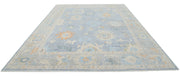 Hand Knotted Oushak Wool Rug 10' 0" x 13' 11" - No. AT31544