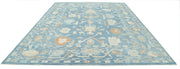 Hand Knotted Oushak Wool Rug 10' 4" x 13' 9" - No. AT24547