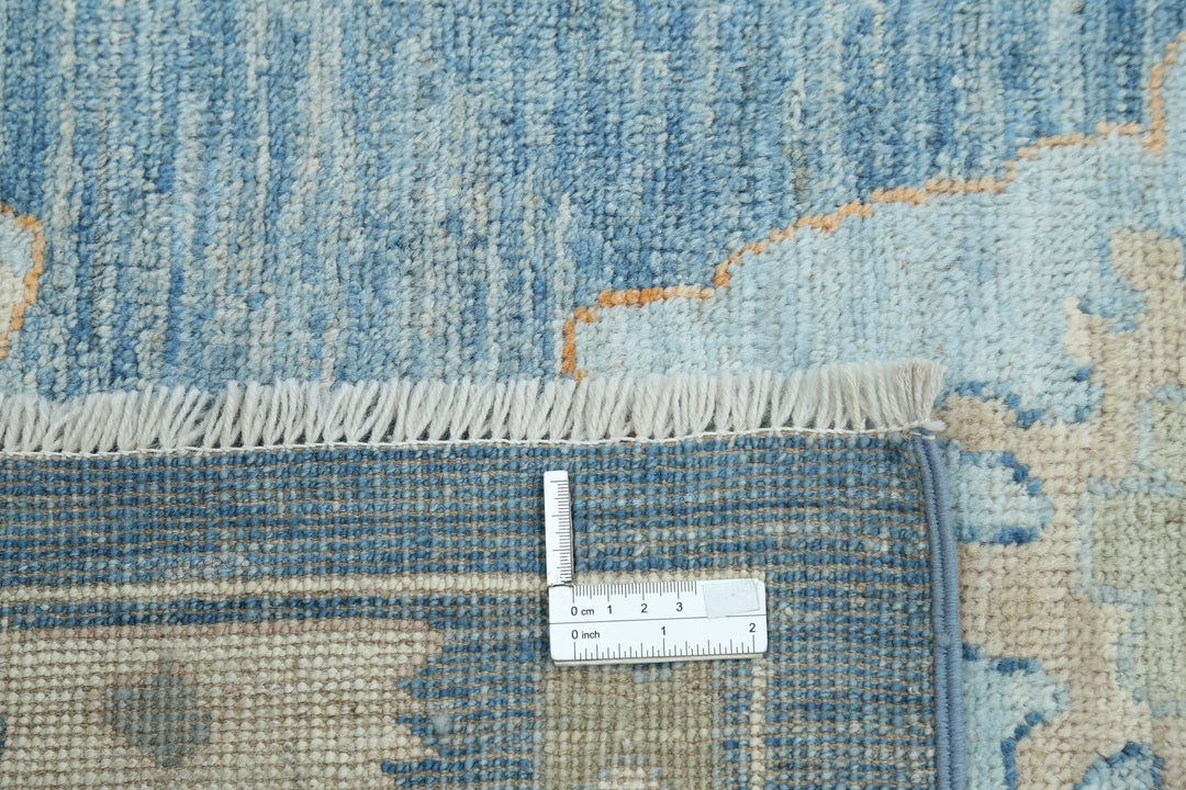 Hand Knotted Oushak Wool Rug 10' 4" x 13' 9" - No. AT24547