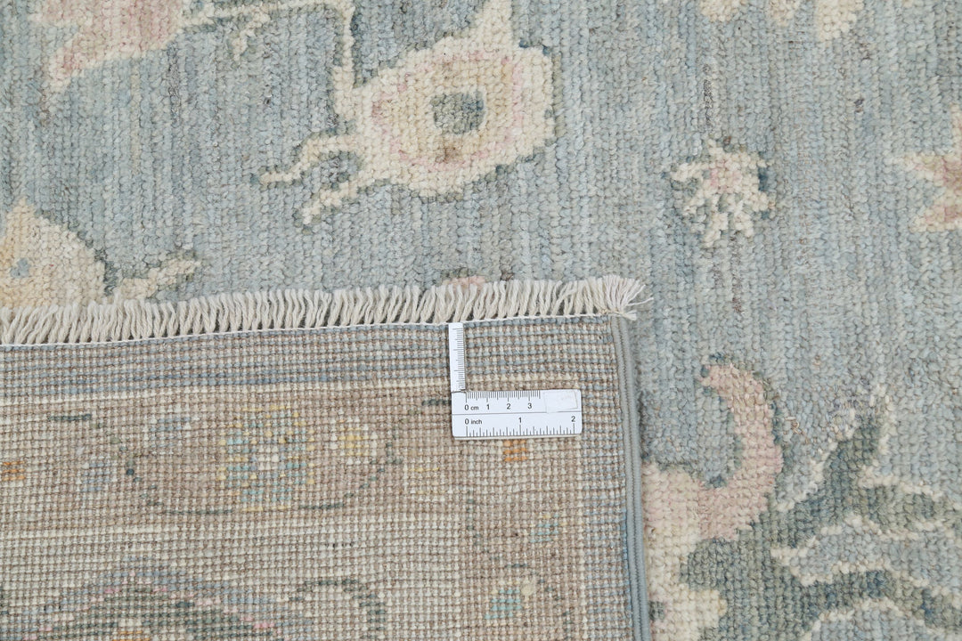 Hand Knotted Oushak Wool Rug 7' 9" x 9' 5" - No. AT19572