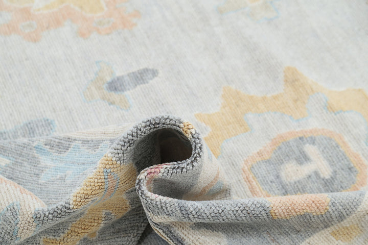 Hand Knotted Oushak Wool Rug 9' 0" x 12' 1" - No. AT15515