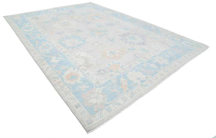 Hand Knotted Oushak Wool Rug 10' 3" x 14' 2" - No. AT84557