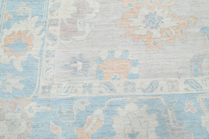 Hand Knotted Oushak Wool Rug 10' 3" x 14' 2" - No. AT84557