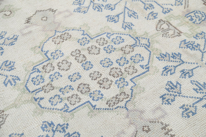 Hand Knotted Vintage Turkish Oushak Wool Rug 8' 1" x 11' 3" - No. AT63592