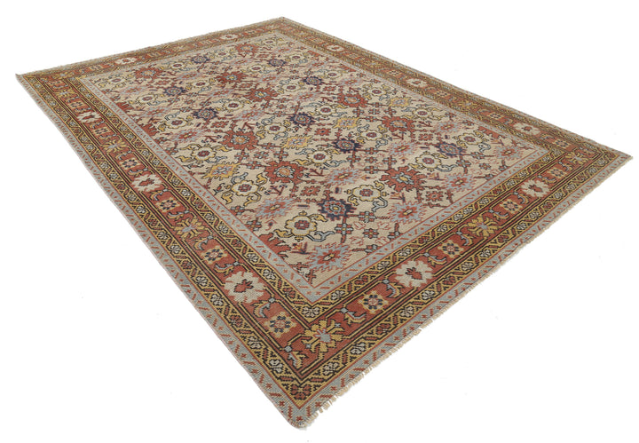 Hand Knotted Antique Turkish Oushak Wool Rug 8' 0" x 11' 0" - No. AT79506