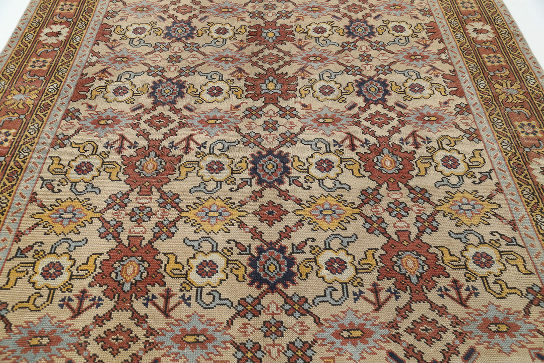 Hand Knotted Antique Turkish Oushak Wool Rug 8' 0" x 11' 0" - No. AT79506