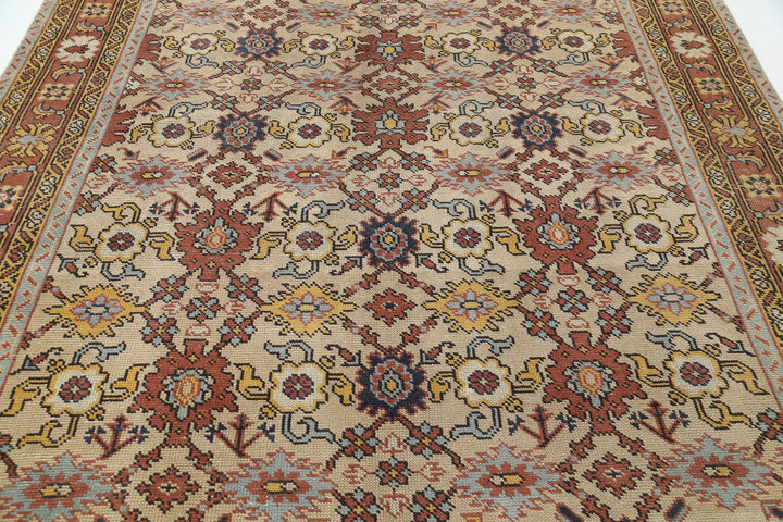 Hand Knotted Antique Turkish Oushak Wool Rug 8' 0" x 11' 0" - No. AT79506