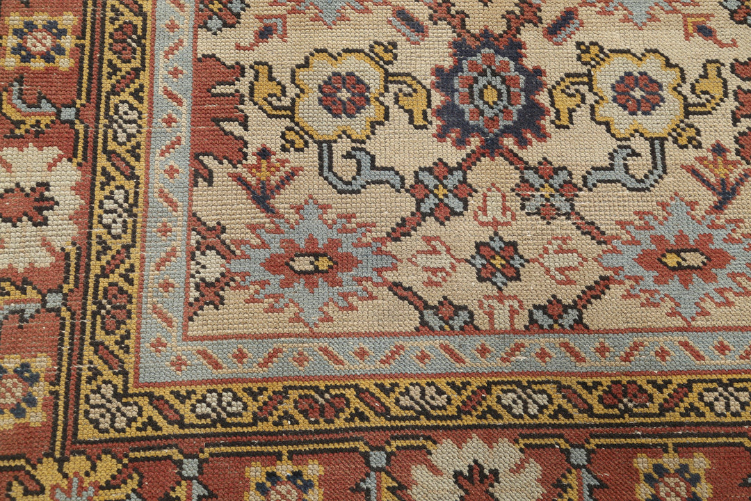 Hand Knotted Antique Turkish Oushak Wool Rug 8' 0" x 11' 0" - No. AT79506