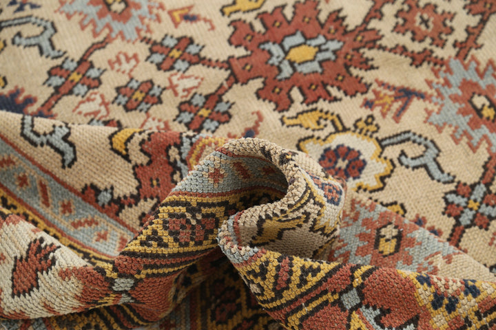 Hand Knotted Antique Turkish Oushak Wool Rug 8' 0" x 11' 0" - No. AT79506