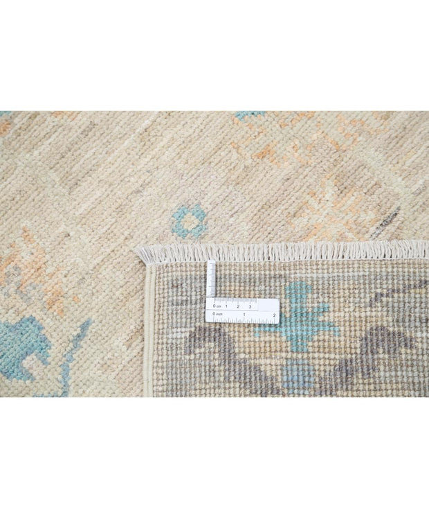 Hand Knotted Oushak Wool Rug 3' 0" x 9' 7" - No. AT14390