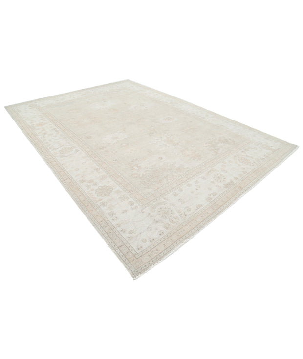 Hand Knotted Oushak Wool Rug 8' 11" x 12' 4" - No. AT47588