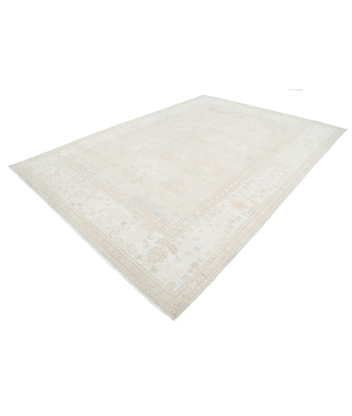 Hand Knotted Oushak Wool Rug 8' 11" x 12' 4" - No. AT47588