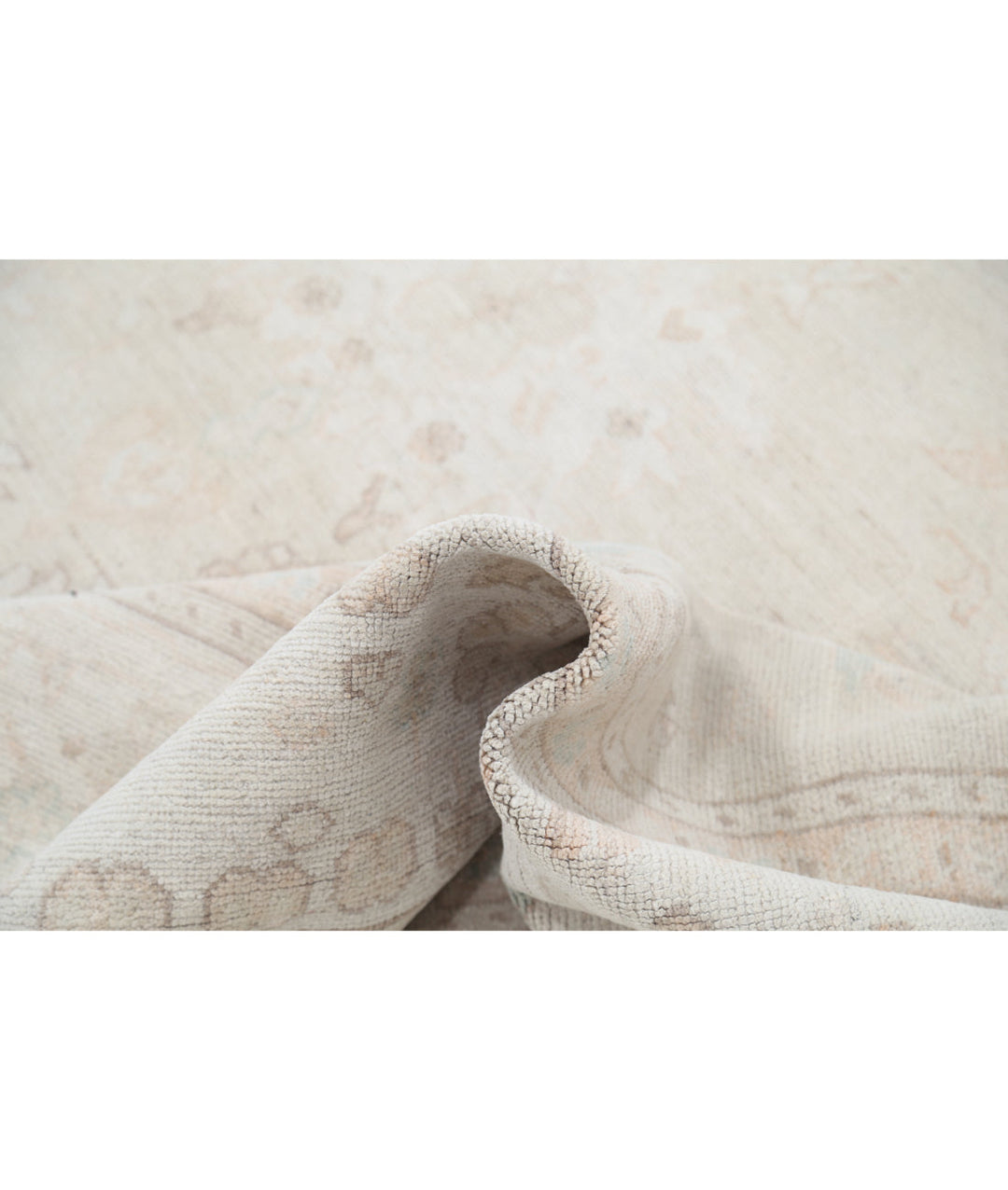 Hand Knotted Oushak Wool Rug 8' 11" x 12' 4" - No. AT47588