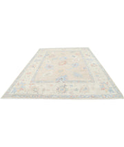 Hand Knotted Oushak Wool Rug 9' 2" x 12' 2" - No. AT27464