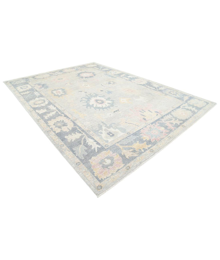 Hand Knotted Oushak Wool Rug 10' 0" x 13' 7" - No. AT81320