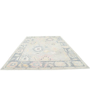 Hand Knotted Oushak Wool Rug 10' 0" x 13' 7" - No. AT81320