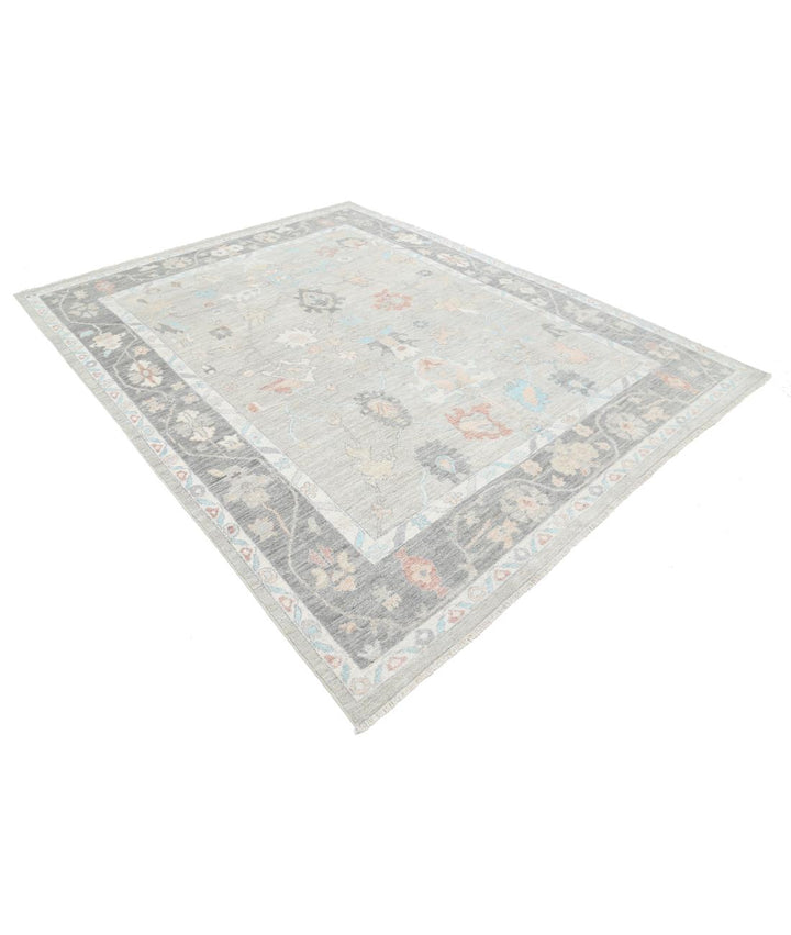 Hand Knotted Oushak Wool Rug 7' 11" x 10' 0" - No. AT13973