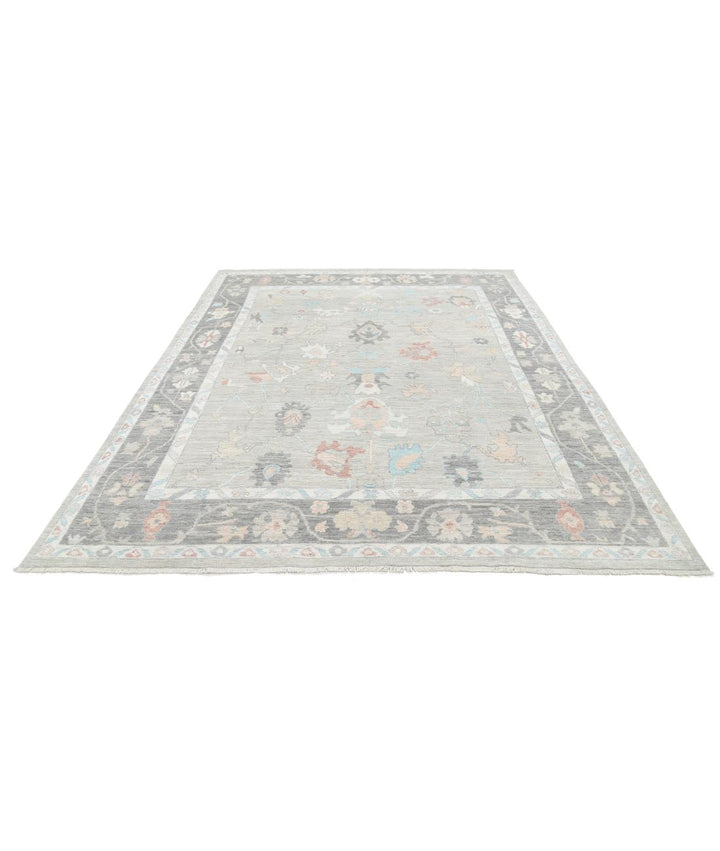 Hand Knotted Oushak Wool Rug 7' 11" x 10' 0" - No. AT13973