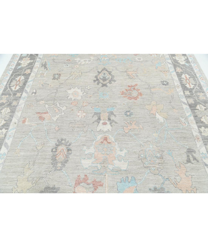 Hand Knotted Oushak Wool Rug 7' 11" x 10' 0" - No. AT13973