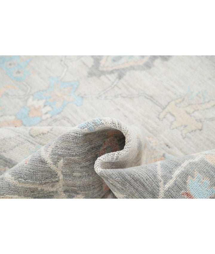 Hand Knotted Oushak Wool Rug 7' 11" x 10' 0" - No. AT13973