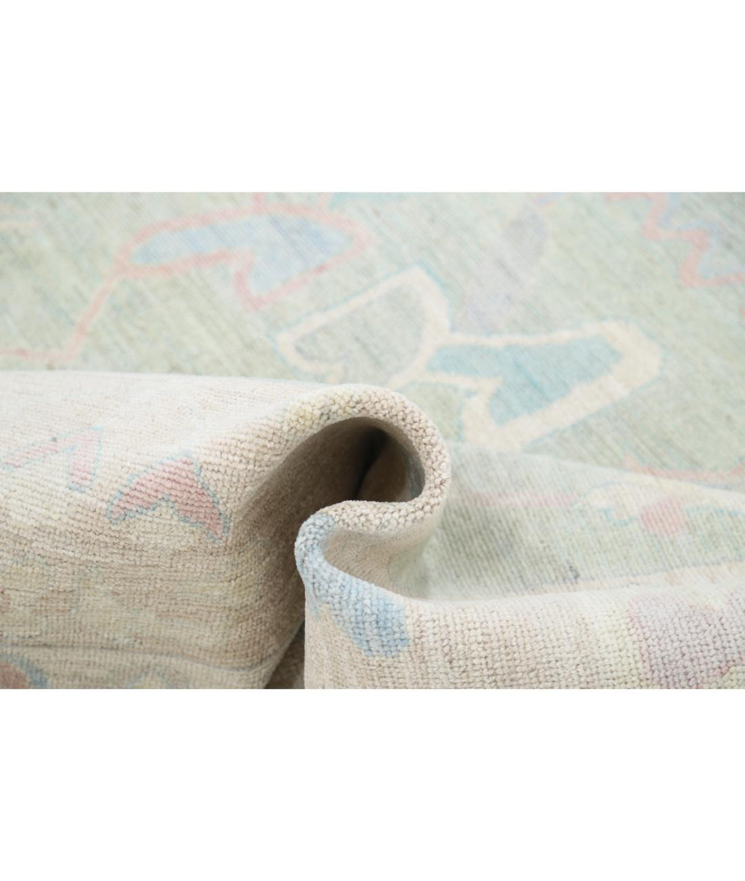 Hand Knotted Oushak Wool Rug 8' 2" x 9' 9" - No. AT65535