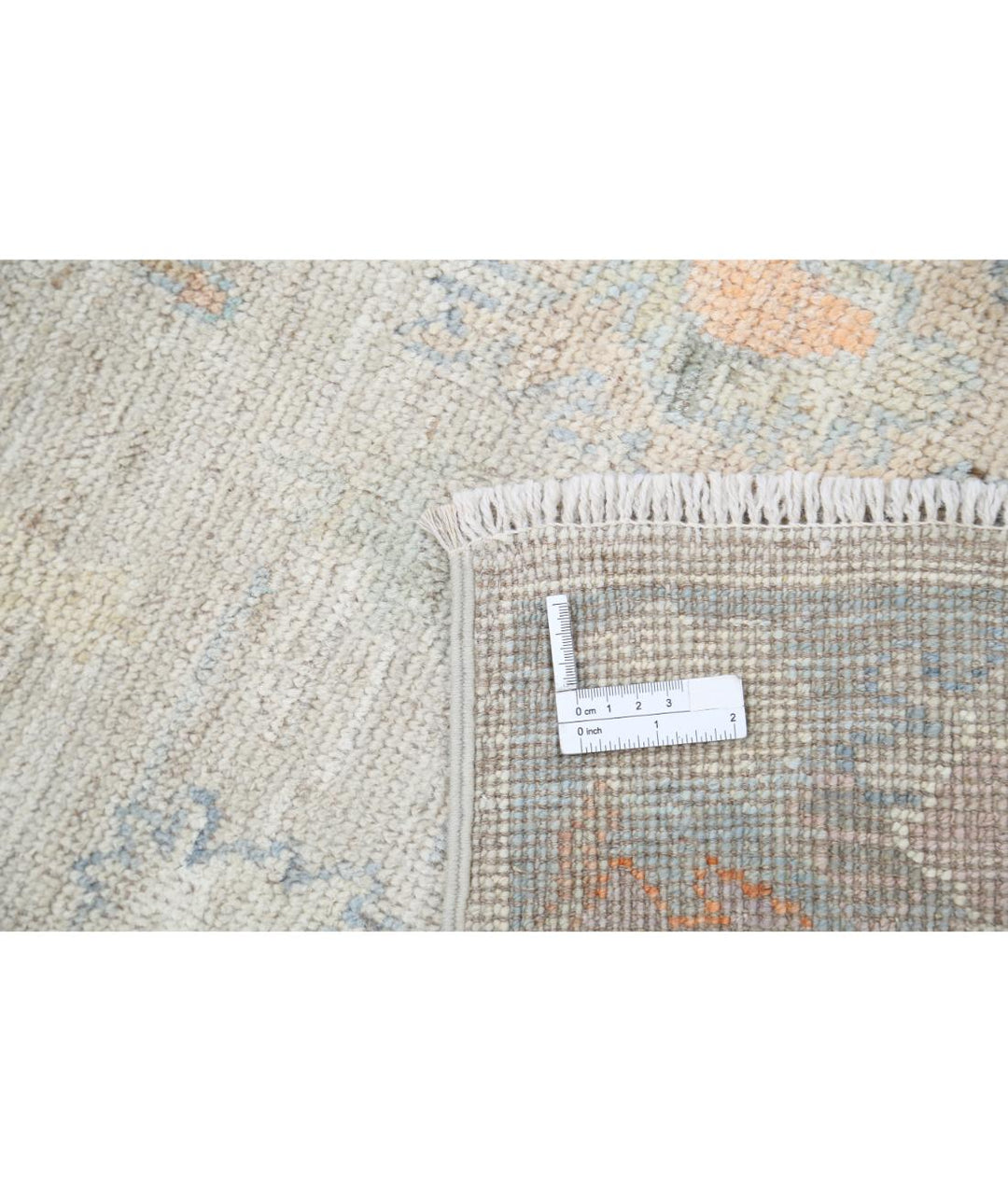 Hand Knotted Oushak Wool Rug 3' 0" x 8' 4" - No. AT32092