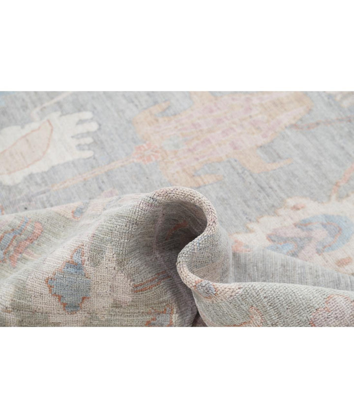 Hand Knotted Oushak Wool Rug 10' 0" x 13' 10" - No. AT38766