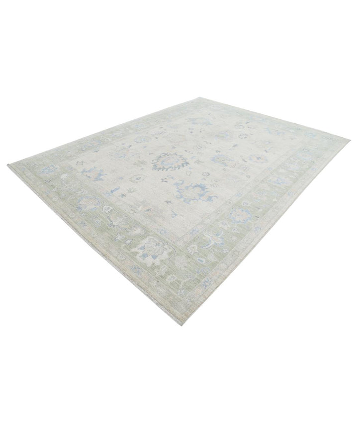 Hand Knotted Oushak Wool Rug 9' 0" x 11' 10" - No. AT73118
