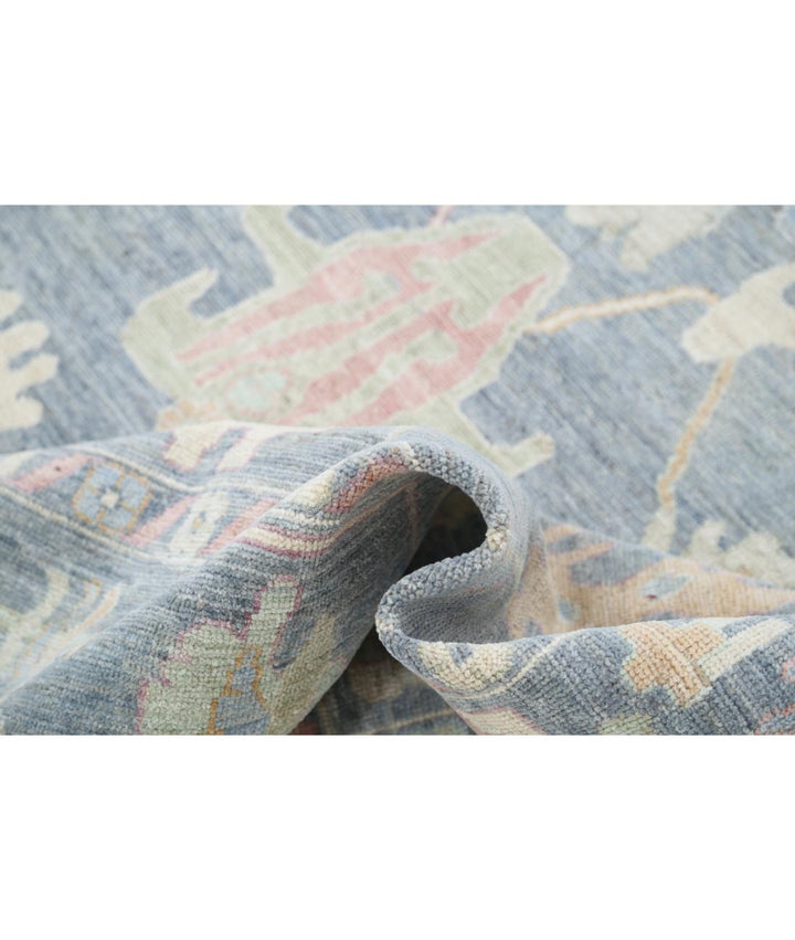 Hand Knotted Oushak Wool Rug 8' 9" x 11' 9" - No. AT99239