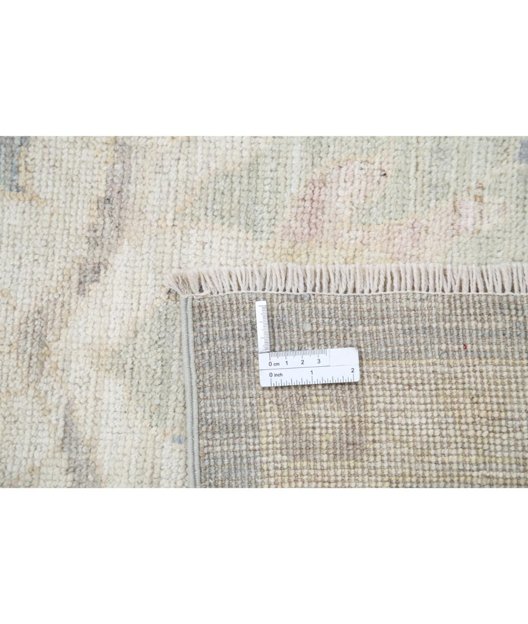 Hand Knotted Oushak Wool Rug 10' 6" x 13' 8" - No. AT55337