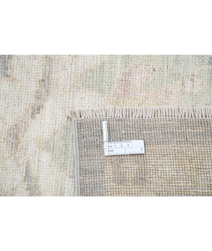 Hand Knotted Oushak Wool Rug 10' 6" x 13' 8" - No. AT55337