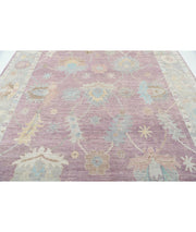 Hand Knotted Oushak Wool Rug 9' 0" x 12' 4" - No. AT16144