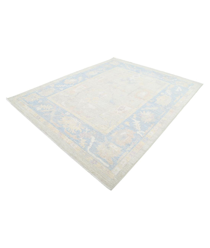Hand Knotted Oushak Wool Rug 8' 0" x 9' 10" - No. AT72958