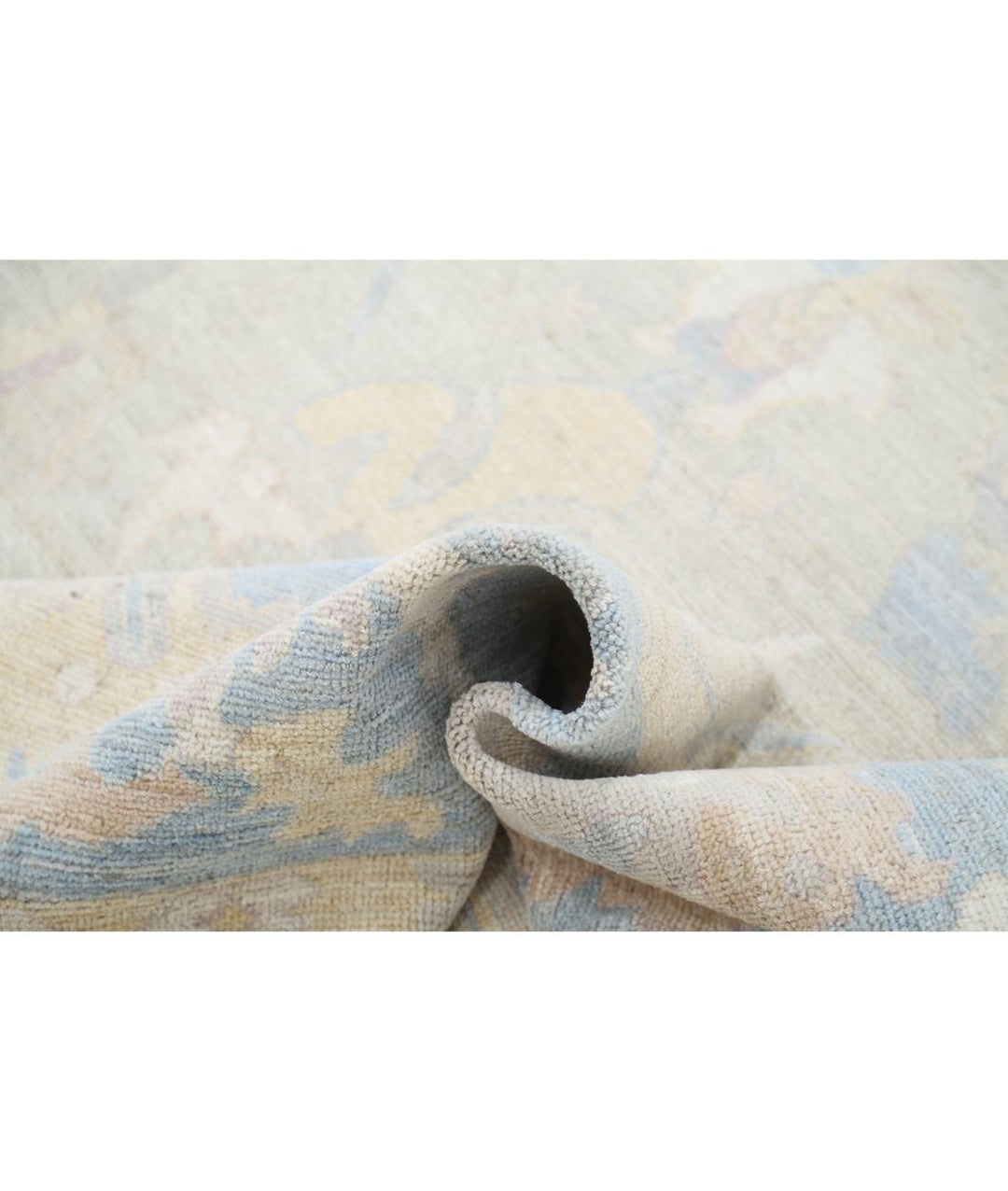 Hand Knotted Oushak Wool Rug 8' 0" x 9' 10" - No. AT72958