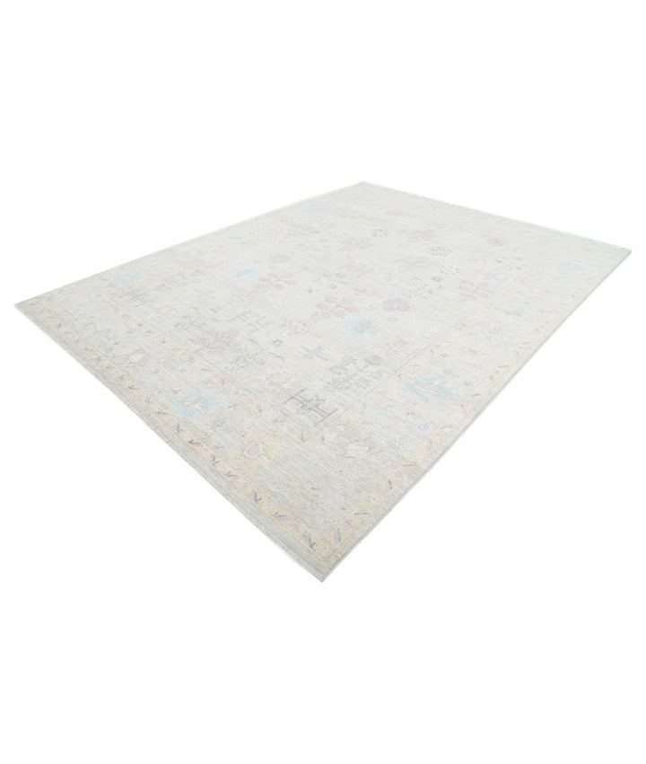 Hand Knotted Oushak Wool Rug 9' 1" x 11' 10" - No. AT31708
