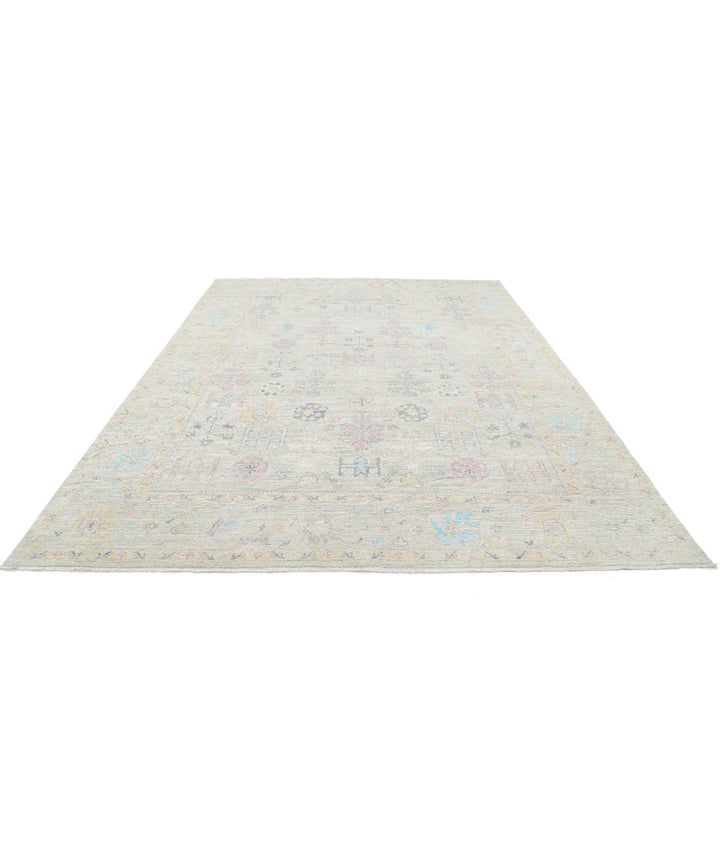 Hand Knotted Oushak Wool Rug 9' 1" x 11' 10" - No. AT31708