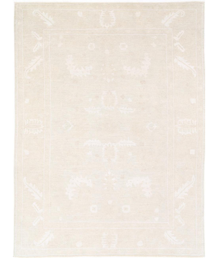 Hand Knotted Oushak Wool Rug 10' 2" x 13' 8" - No. AT78972